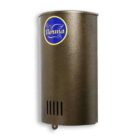 Mail box without a lock (with a loop), vertical, “semicircular”, bronze-8