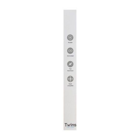 Cable 2 in 1, Type-C-Type-C/Lightning, 60 W, 3 A, Fabric Fabric, 1 meter, black-4