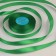 Satin tape, 12 mm × 33 ± 2 m, green color No. 019