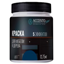 Краска для мебели и дерева «Синие Помпеи», полуматовая, 0.75 кг
