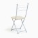 Folding stool "Venice", Titan/Beige