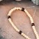 Wooden rosary, with a cross, 27 cm, light