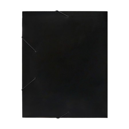 A4, 500MKM, calligrata elastic band on elastic band, root of 25 mm, up to 230 sheets, embossing "sand", black-6