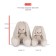 Soft toy "Bunny mi in a dress and a scarf with pompons", 23 cm