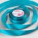 Satin tape, 25 mm × 23 ± 1 m, color sea wave No. 47