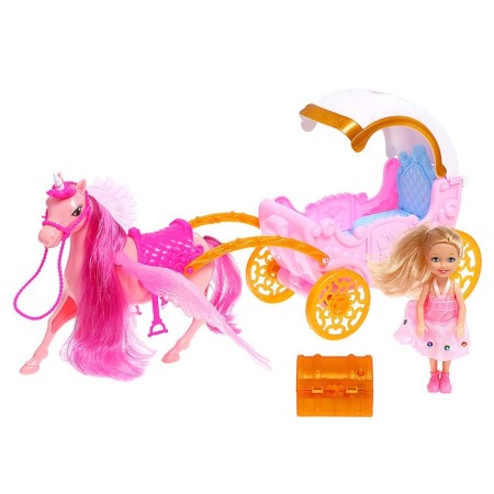 Carriage for dolls, with a doll, light, sound-2