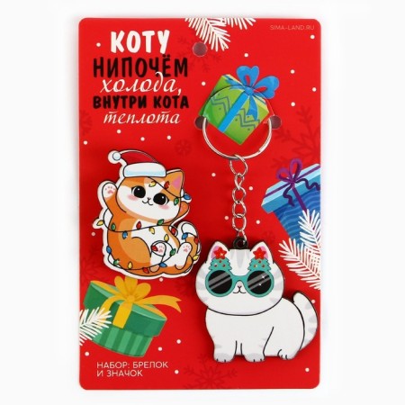 Gift set "Kitty" icon and keychain, 8.3 x 12 cm-6