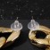 Earrings Metal "Chain" diagonal links, color gold
