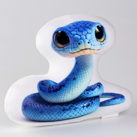 New Year. Anti -stress toy "snake" blue-3