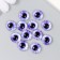 Decor (cabochon) for creativity glass "Lilac Eye" d = 1.2 cm