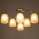 August chandelier 6X27 40W chrome 58x58x25 cm Bayerlux