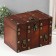 Casket chest "Leo. With rivets" Brown 21.8x15.5x15 cm