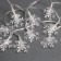Garland "thread" 3 m with nozzles "Big Snowflakes", IP20, transparent thread, 20 LED, glow of multi, AAH3