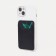 Cartholder on the phone Textura, matte skin, black color