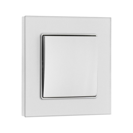 Silent Glossy Glass, 10 A, 1 key, hidden, glass, silver-1