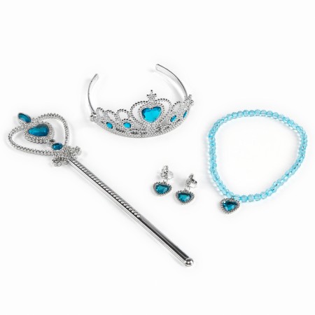 Carnival set "Snow Princess": cloak, crown, pendant, earrings, wand-7