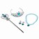 Carnival set "Snow Princess": cloak, crown, pendant, earrings, wand