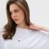 Women's T-shirt Minaku: Exclusive Print Color White, Rr. 48