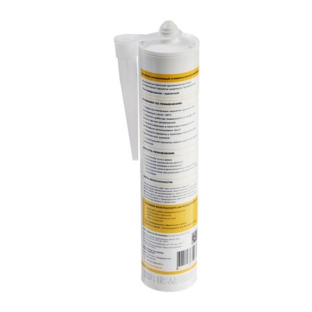 Sealant Kronbuild, silicone, universal, white, 280 ml-1
