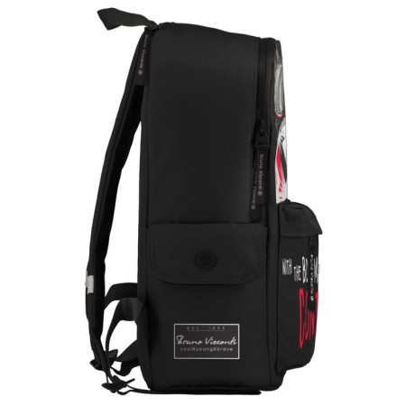Youth backpack 40 x 30 x 17 cm, Bruno VisConti 12-003 + Penal, Football, Black-2
