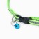 Collar "sport" with a reflective strip, 31 x 1 cm, green