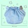 Panties-scammer, reusable, carbon-bamboo fabric, blue color, from 0-36 months.