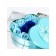Soap roses, turquoise and blue, set of 11 pcs.