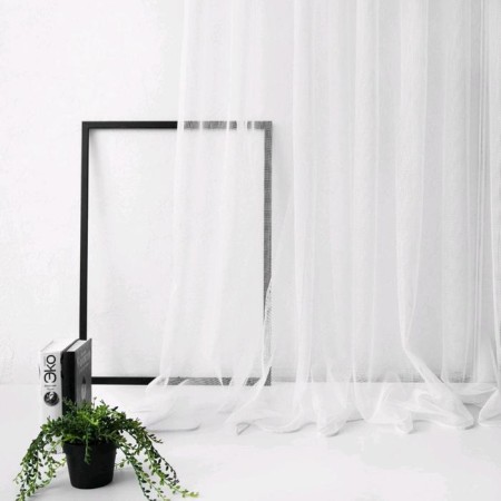 Curtain "Woodstock", size 300 x 270 cm, white
