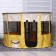 Animal aviary, tent, round, 90 x 55 cm, yellow