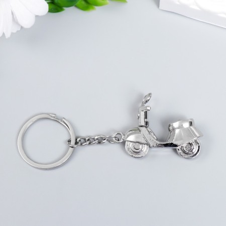 Metal key "Moped" silver 3.6x4.9 cm-1