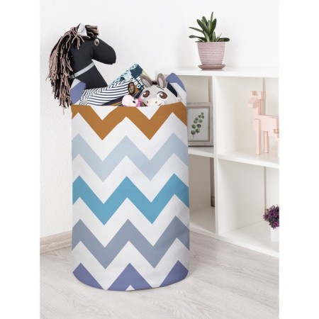Basket for toys "Confident Zigzags, size 40x60 cm