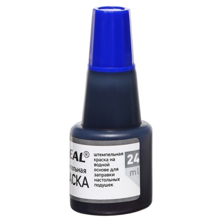Stamping paint 24 ml Trodat IDEAL, water base, for refueling, blue-1