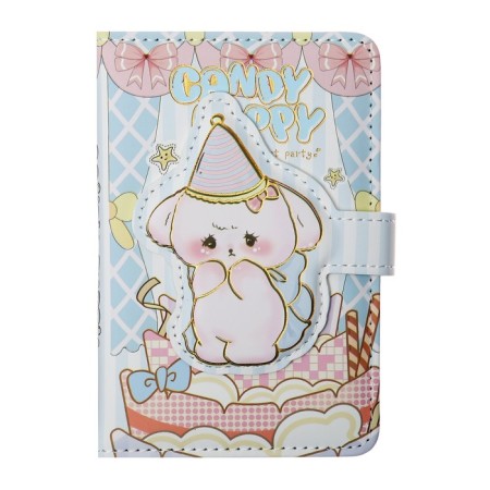 Gift Notebook, A6, 112 sheets, color block, with a curly knife, PVC cover, bunny, mix-1