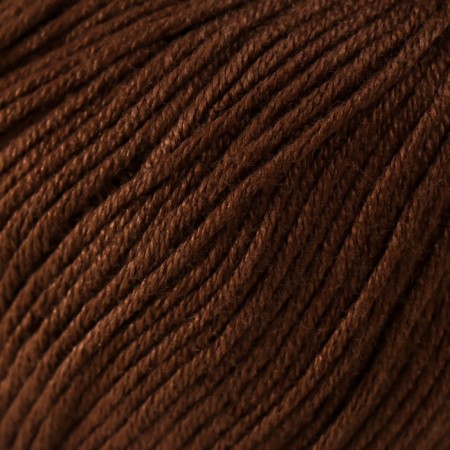 Yarn "Baby Cotton" 50% acrylic 50% cotton 165m/50g (408 chocolate)-2