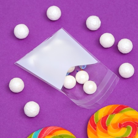 BOPP package with sticky tape, "Korean style", 7*7+3cm-5