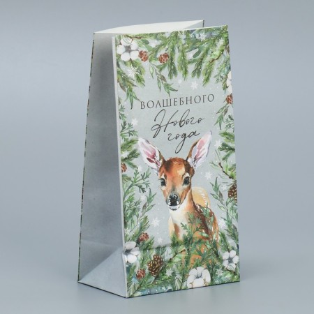 A package without the handles of the Magic New Year, deer, 10 x 19.5 x 7 cm, New Year-3