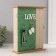 Keywood tree 6 hooks "Printing leaves. Keys and heart" Greens 6.5x20x26.5 cm