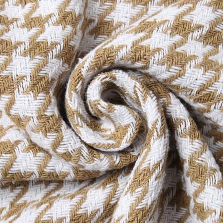 Roman plaid 140x200cm, mustard, 80% HL, 20% PE, 320 g/m-4