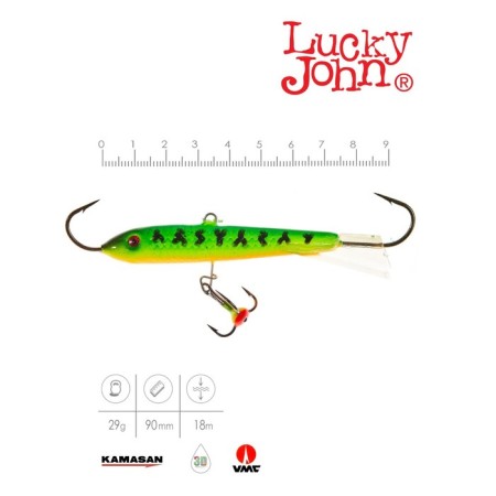 Balancir Lucky John Classic 9 + tee, 9 cm, color 20 blister-2