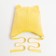 Baby hat, yellow/ears, size 42-46