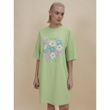 Female dress, size m, green color