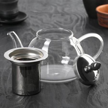 Glass teapot with metal sieve "Jacques", 700 ml-1