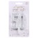 Candle for cake the number "anniversary" number 50, silver, 9.7 cm,