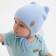 Children's hat minku, rr 35-40, blue color
