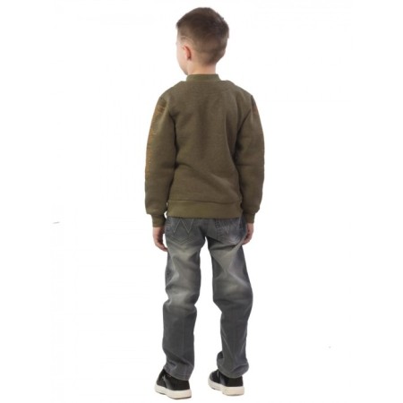 Bomber for a boy, height 104 cm, khaki color-3