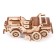 Mechanical 3D puzzle made of wood "Jeep"