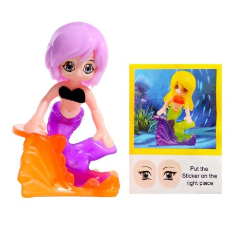 Plastic designer "Mermaid", 6 parts, mix