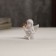 Polystone souvenir "Snowthrough angel with a red ball" 3.5x3x2.2 cm
