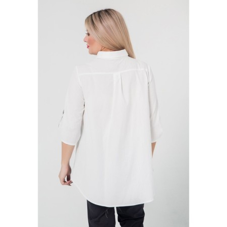 Female shirt, size 52, black and white color-5