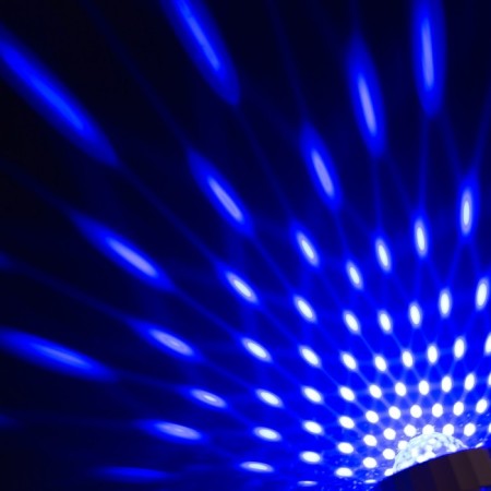 Light device "Mini Disko-Shar" 8 cm, glow RGB, 5 V-4